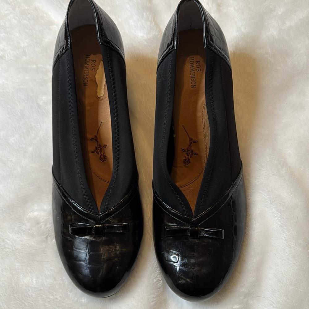 Ros Hommerson comfort dress pump pat leather 12 W
